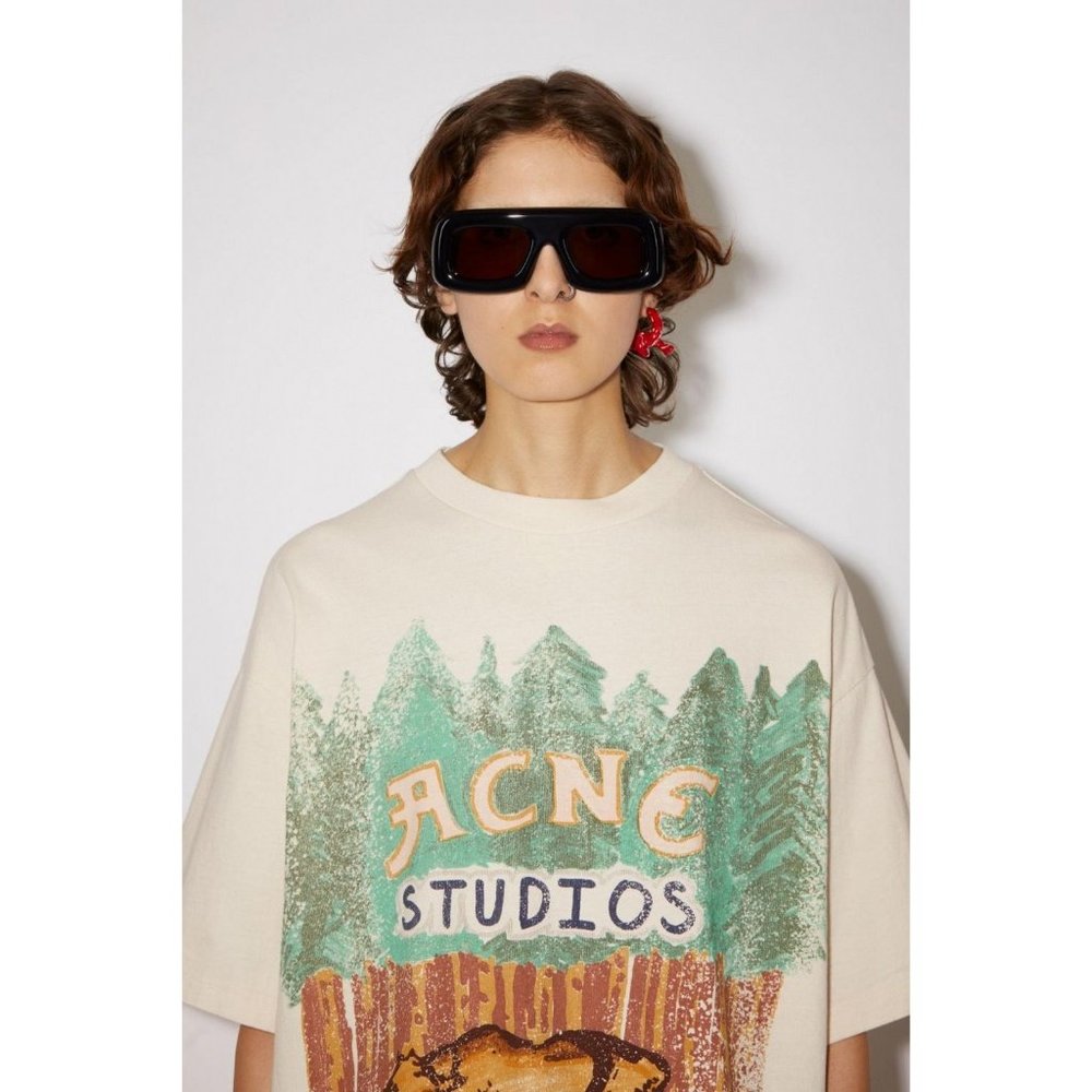 Acne Studios Bear Print T Shirt - Picture 7 of 11